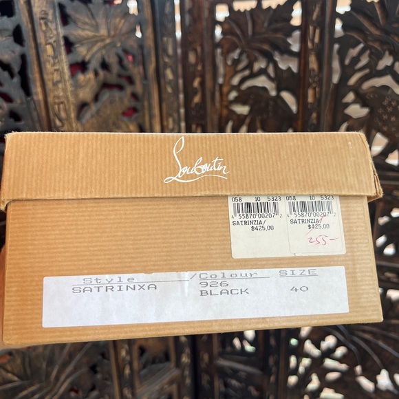 Christian Louboutin Black Espadrille Sandals - Picture 8 of 9